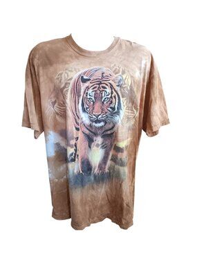 Tiger Tie-Dye AOP XL Men's T-shirt The Mountain 2009 Gildan Ultra Cotton